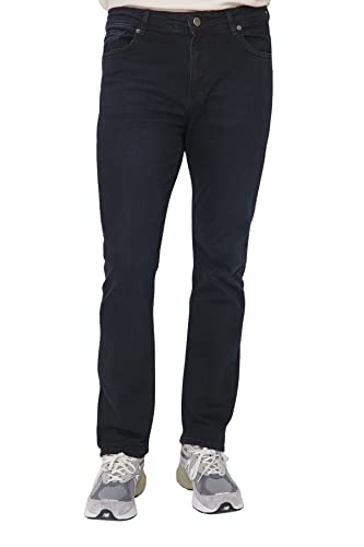 TRENDYOL Herren Trendyol Herren Plus Size Hoher Bund Regular Jeans, Marineblau, 32 EU von TRENDYOL