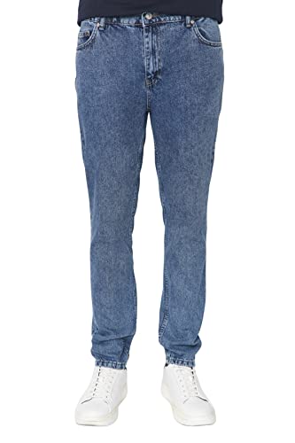 TRENDYOL Herren Trendyol Herren Young Hoher Bund Relaxed Jeans, Blau, 30 EU von TRENDYOL