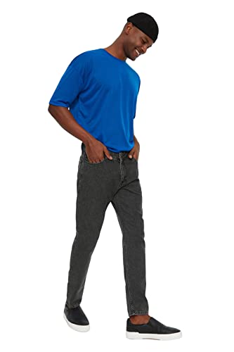 TRENDYOL Herren Trendyol Men's Medium Waistband Relaxed Jeans, Grau, 36 EU TRENDYOL Herren Trendyol Men's Medium Waistband Relaxed Jeans, Grau, 36 EU von TRENDYOL