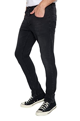 TRENDYOL Herren Trendyol Men's Medium Waistband Slim Jeans, Schwarz, 34 EU von TRENDYOL