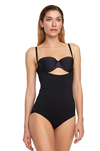 Trendyol Damen Unterwäsche Slip Rundhals Strick Korsett, Schwarz, 38 von TRENDYOL