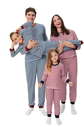 TRENDYOL Mädchen Trendyol Herren Pyjama-set, Gestreift, Dünn Pyjamaset, Blau, 8-9 Jahre EU von TRENDYOL