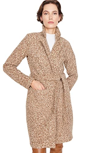 TRENDYOL Damen Trendyol Damen Regular Zweireihig Plain Webstoff Mantel Coat, Braun, 36 EU von TRENDYOL