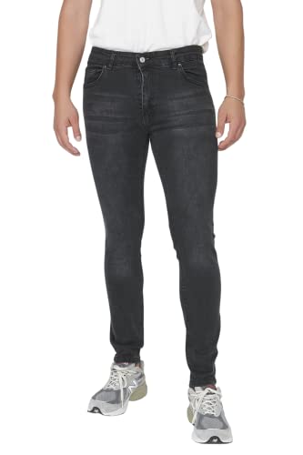 TRENDYOL Men's Herren Mittlerer Bund Skinny Jeans, Anthracite, 33 von TRENDYOL