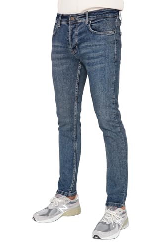 TRENDYOL Men's Herren Mittlerer Bund Skinny Jeans, Navy Blue, 32 von TRENDYOL