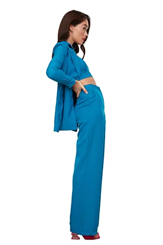 TRENDYOL Damen Trendyol Hose Pants, Berliner Blau, 34 EU von TRENDYOL