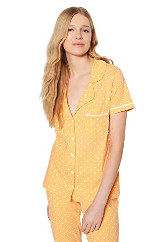 Trendyol Damen 2er-Pack Tupfen Kurzarm Lounge/Zuhause Regulär Pyjama-Set von TRENDYOL