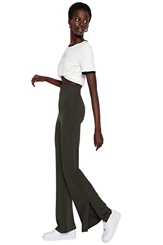 Trendyol Damen Gerade Fackel Hohe Taille Hose von TRENDYOL