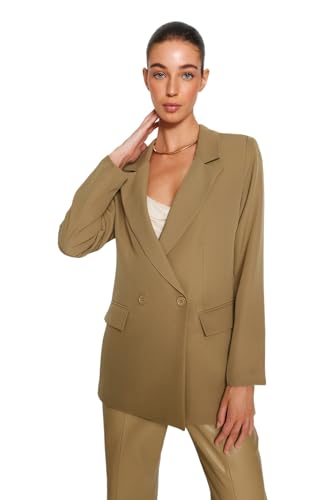 Trendyol Damen Gerade Lange Ärmel Regulär Blazerjacke Trendyol Damen Gerade Lange Ärmel Regulär Blazerjacke von TRENDYOL