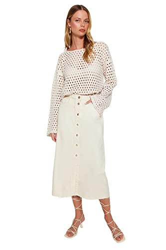 Trendyol Damen Gerade Maxi Basic Eine Linie Rock von TRENDYOL
