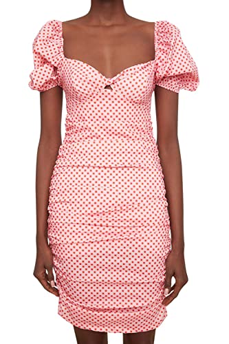 Trendyol Damen Multicolored Drapeli Cocktail Dress, Multi Color, 34 EU von TRENDYOL