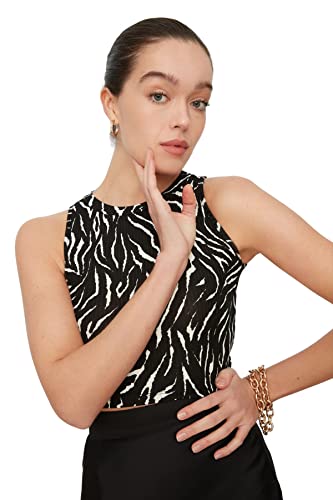 Trendyol Damen TWOSS22BZ0879 Blouse, Schwarz, M von TRENDYOL