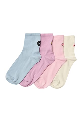 Trendyol Damen Stricksocken, einfarbig, 4 Stück Socken, merhfarbig, One Size von TRENDYOL