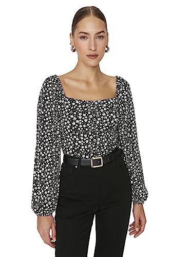 Trendyol Damen TWOAW22BZ0254 Blouse, Schwarz, M von TRENDYOL