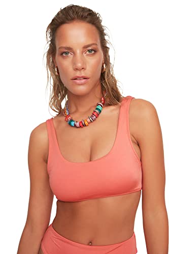 Trendyol Damen U-collar Bikini Top, Cinnamon, 38 EU von TRENDYOL