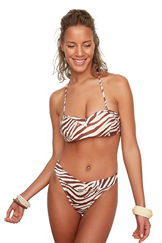 Trendyol Damen V Cut the Six Bikini Bottoms, Multi Color, 40 EU von TRENDYOL