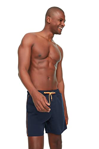 Trendyol Herren Beachwear Normal Waist Plus Size Swimming Shorts Baby Badebekleidung, Navy Blue, M von TRENDYOL