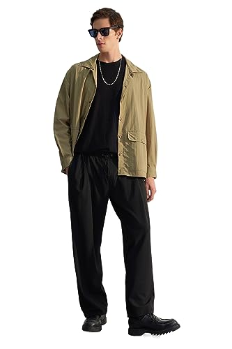 Trendyol Herren Gerade Weites Bein Normale Taille Hose von TRENDYOL