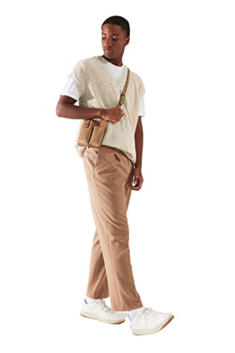 Trendyol Herren Haarzopf Null-Ärmel Plus Size Pullover von TRENDYOL