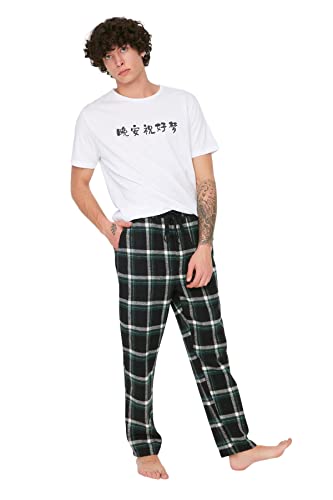 Trendyol Herren Kariert / Karo Regulär Normale Taille Pyjamahose von TRENDYOL