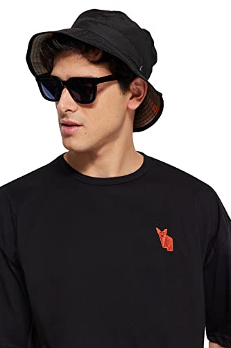 Trendyol Herren Oversize Basic Rundhals Strick T-Shirt Hemd, Schwarz, L Trendyol Herren Oversize Basic Rundhals Strick T-Shirt Hemd, Schwarz, L von TRENDYOL
