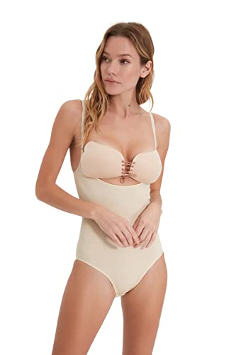 Trendyol Damen Nude Minimizer Corset, Skin, L EU von TRENDYOL