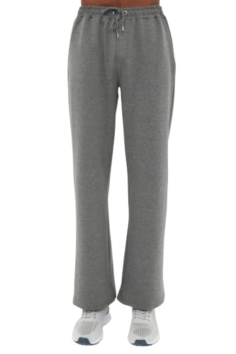 TRENDYOL Herren Basic Normal Waist Relaxed Sweatpants, Anthracite, S von TRENDYOL