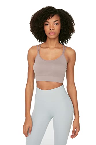 TRENDYOL Damen Basic Castle Sports Bra, Light Purple, XS-S EU von TRENDYOL