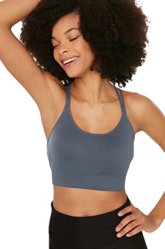 TRENDYOL Damen Basic Castle Sports Bra, Navy, M-L EU von TRENDYOL