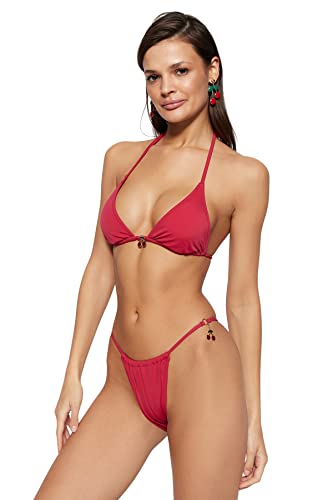 Trendyol Damen Woman Low Waist Normal Trotter Bikini Bottom Baby Badebekleidung, Fuchsia, 40 von TRENDYOL