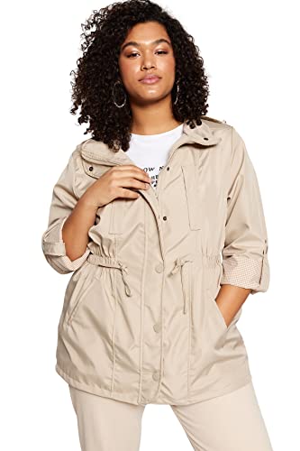 Trendyol Women's Damen Regulär Plain Webstoff Größen in Trenchcoat Coat, Stone, 42 Trendyol Women's Damen Regulär Plain Webstoff Größen in Trenchcoat Coat, Stone, 42 von TRENDYOL
