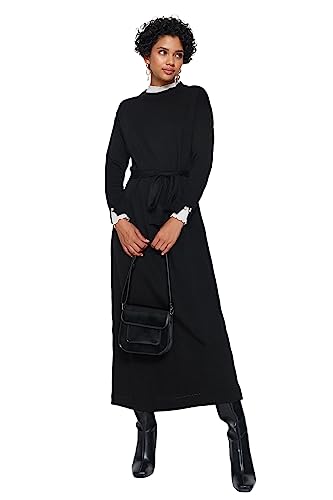 Trendyol Women's Dress-Black-Shift Kleid, Schwarz, X-Large von TRENDYOL
