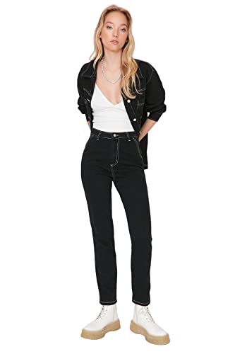 Trendyol Women's Herren Mittlerer Bund Bootcut & Flared Jeans, Black, 40 Trendyol Women's Herren Mittlerer Bund Bootcut & Flared Jeans, Black, 40 von TRENDYOL