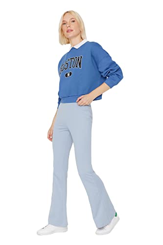 Trendyol Women's Herren Mittlerer Bund Jogginghose Sweatpants, Blue, Large von TRENDYOL