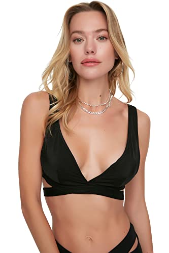 TRENDYOL Damen Multifunctional Binding Detailed Bikini Top, Schwarz, 36 EU von TRENDYOL