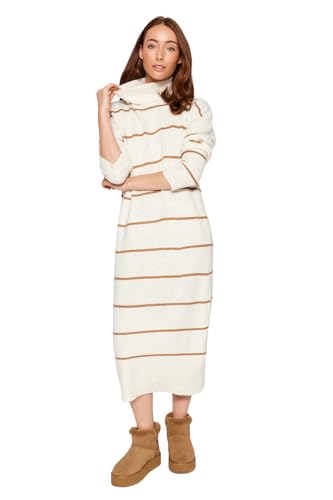 TRENDYOLMİLLA Women's Stone Maxi Wide Fit Weiche Textur Strickwaren Kleid Twoaw24El00056 Dress, Small von TRENDYOLMİLLA