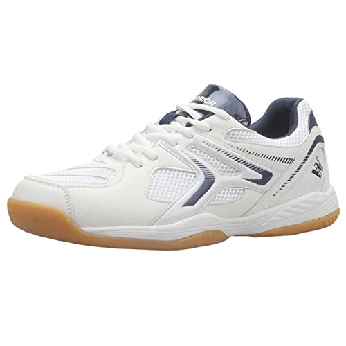 TRESEF Damen Herren Volleyball Schuhe, Leichte Badminton Schuhe Atmungsaktive Casual Indoor Court Schuhe Outdoor Tischtennis Sneakers,Blau,41 EU von TRESEF