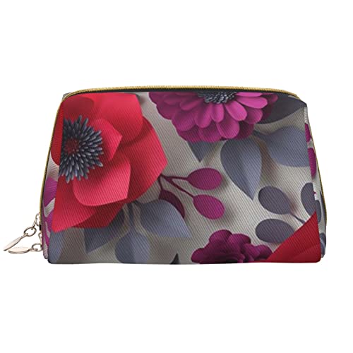 Kosmetiktasche für Damen, große Leder-Make-up-Tasche für Handtasche, Kosmetiktasche, tragbare Reise-Kulturbeutel, für Damen und Mädchen, niedliche Aufbewahrungsbeutel, Schwarz und Weiß, Golf, Rote und von TRESILA