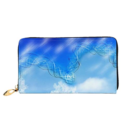 TRESILA Geldbörse Frauen Lange Leder Reißverschluss Geldbörse Telefon Kartenhalter Caseclutch Geldbörse Münze Organizer Brieftasche - Sommer Gelbe Blumen, Winter-Schneemann, Einheitsgröße von TRESILA