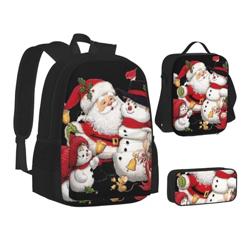 TRESILA Rucksack für Kinder, Jungen, Mädchen, strapazierfähiges Polyester, Schultasche, Büchertasche mit Lunchtasche und Federmäppchen (3-in-1-Rucksack-Set)/Nationalparks, Sonnenscheinbäume, von TRESILA