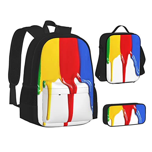 TRESILA Rucksack für Kinder, Jungen und Mädchen, strapazierfähiges Polyester, Schultasche, Büchertasche mit Lunchtasche und Federmäppchen (3-in-1-Rucksack-Set)/Japanischer Karpfen, von TRESILA