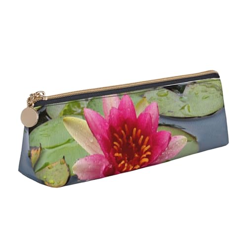 TRESILA Tahiti Federmäppchen aus Leder mit Strandmotiv, Lotusblüte, Einheitsgröße, Taschen-Organizer von TRESILA