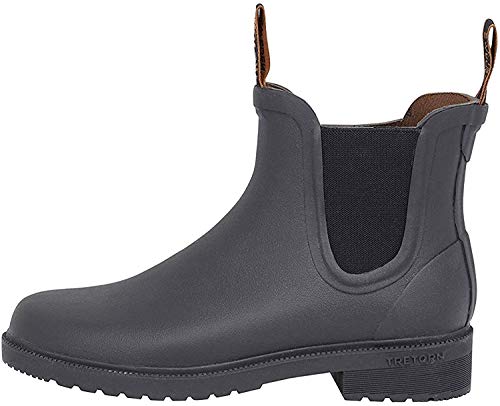 Tretorn Chelsea Classic Kurzschaft Gummistiefel Wasserdicht Natürliches Gummi Unisex (42, Schwarz) von Tretorn