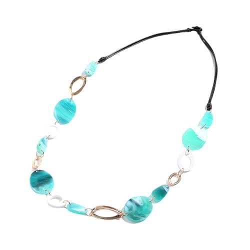 Acryl-Halskette für Damen, geometrische Acryllegierung, leicht, luxuriös, lang, Damen-Pulloverkette, modischer Modeschmuck, blau Acryl-Halskette für Damen, geometrische Acryllegierung, leicht, luxuriös, lang, Damen-Pulloverkette, modischer Modeschmuck, blau von TREWQ-US