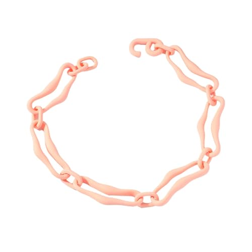 Bunte Acryl-Gliederkette mit Schnalle für Damen und Mädchen, Acryl von TREWQ-US