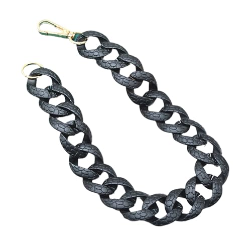 Choker-Halskette im Punk-Stil aus Kunststoff, kubanische Glieder, Hip-Hop-Halskette, Modeschmuck, für Damen und Mädchen, Acryl Choker-Halskette im Punk-Stil aus Kunststoff, kubanische Glieder, Hip-Hop-Halskette, Modeschmuck, für Damen und Mädchen, Acryl von TREWQ-US