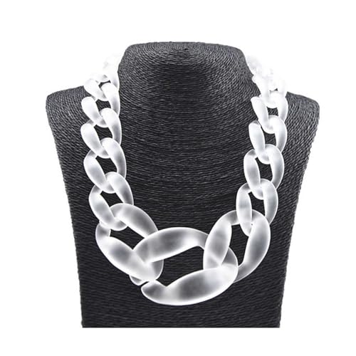 Große Statement-Halskette für Damen, handgefertigt, Boho-Chic, klobige Halskette für Frauen, eleganter böhmischer Modeschmuck für Frauen, Weiß 1 Große Statement-Halskette für Damen, handgefertigt, Boho-Chic, klobige Halskette für Frauen, eleganter böhmischer Modeschmuck für Frauen, Weiß 1 von TREWQ-US