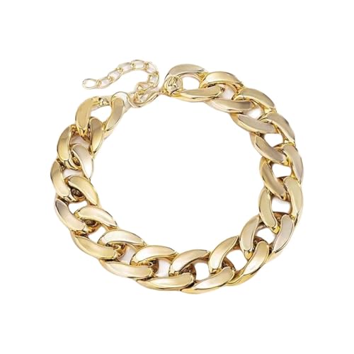 Hip-Hop-Halskette, Hip-Hop-Choker, hohle Kette, Choker-Halskette, goldfarben, silberfarben, für Damen und Herren, goldfarben Hip-Hop-Halskette, Hip-Hop-Choker, hohle Kette, Choker-Halskette, goldfarben, silberfarben, für Damen und Herren, goldfarben von TREWQ-US