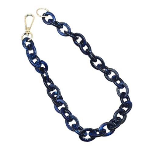 Mode Acryl Halskette mit goldener Verriegelungsschnalle lange ovale Gliederkette für Damen Teenager Mädchen Edelstahl Kette Vergoldet Blau 1 Mode Acryl Halskette mit goldener Verriegelungsschnalle lange ovale Gliederkette für Damen Teenager Mädchen Edelstahl Kette Vergoldet Blau 1 von TREWQ-US