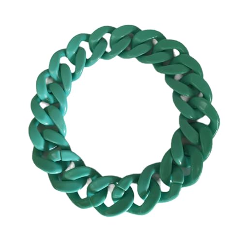 Punk-Halskette aus Acryl, kubanische Gliederkette, Statement-Halskette, klobiger Büroklammer-Halsband, Choker-Halskette für Damen, Teenager, Mädchen, Geschenk, Hip-Hop, verstellbar, geometrischer Stab Punk-Halskette aus Acryl, kubanische Gliederkette, Statement-Halskette, klobiger Büroklammer-Halsband, Choker-Halskette für Damen, Teenager, Mädchen, Geschenk, Hip-Hop, verstellbar, geometrischer Stab von TREWQ-US